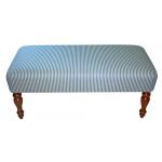 Ticking Stripe Bench Footstool